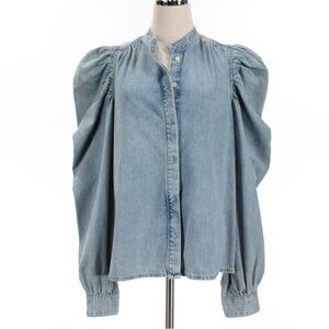 FRAME Denim puff sleeve Women's Top